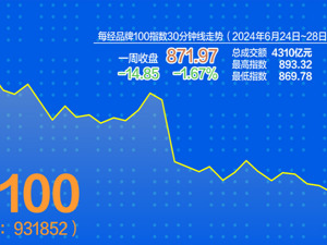 每经品牌100指数上半年涨6.16%
