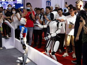 每经记者实地探访2024WRC：人形机器人打起“价格战”，最低不到4万元
