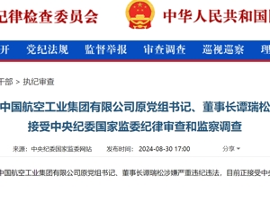 最新！谭瑞松被查