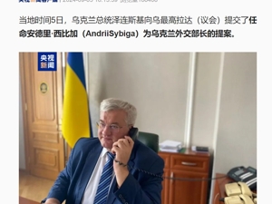 泽连斯基提议，任命他为乌克兰新外长！乌副总理、外长正式辞职