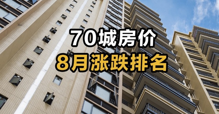 70城房价8月涨跌排名