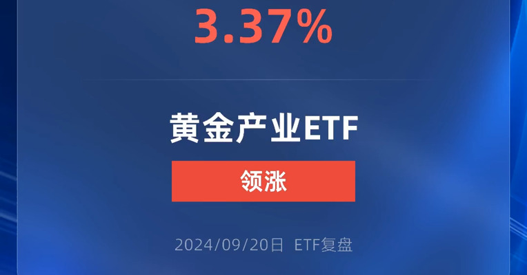 黄金产业ETF大涨3.37%