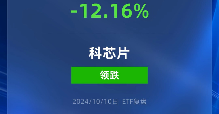 科创芯片ETF跌逾12%