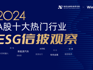 专题丨2024A股十大热门行业ESG信披观察