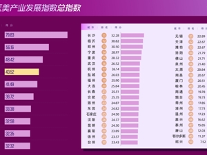 2024年度上半年中国城市医美产业发展指数发布：北深广稳居前三
