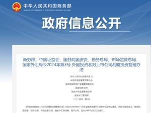 重磅！官宣：允许外国自然人战略投资上市公司