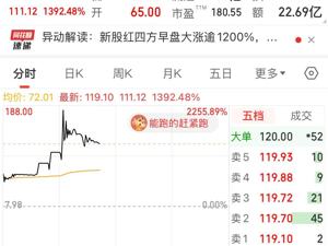 最高涨幅达2256%！这只新股飙升，什么情况？