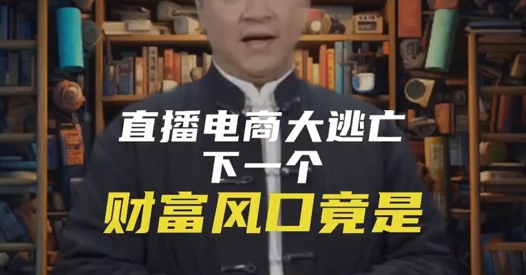 【直播电商大逃亡！下一个财富风口竟是...】