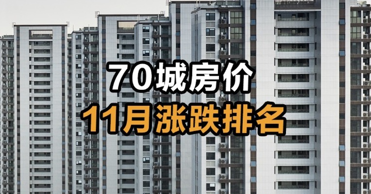 70城房价11月涨跌排名