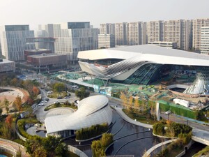 国创会议中心加速建设 四川成都青羊经开区新地标即将呈现