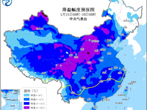 寒潮即将来袭！我国将出现大范围雨雪大风天气，8省有暴雪，局地降温幅度超14℃