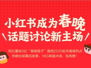 二次携手春晚，讨论数据创新高，小红书成为全民话题讨论场
