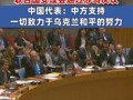 中美俄均投下赞成票 联合国安理会通过涉乌决议 中国代表：中方支持一切致力于乌克兰和平的努力