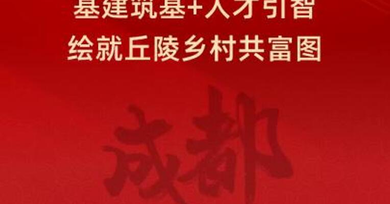 成都武庙社区书记杜红健：基建筑基+人才引智绘就丘陵乡村共富图