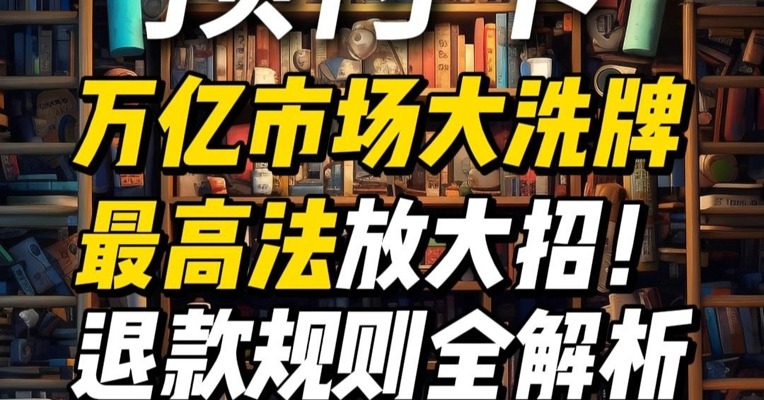 万亿预付卡市场大洗牌！最高法放大招！退款规则全解析