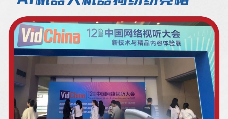 第十二届中国网络视听大会 新技术与精品内容体验展 AI机器人机器狗纷纷亮相