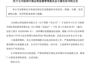 这家A股公司突然公告：被证监会立案！