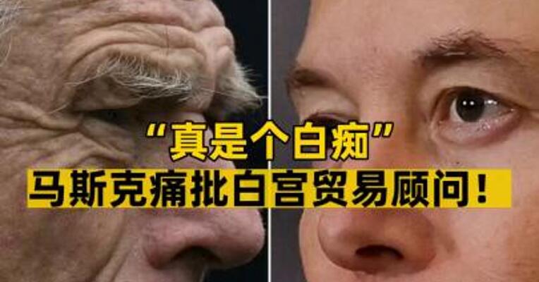 “真是个白痴”  马斯克痛批白宫贸易顾问！