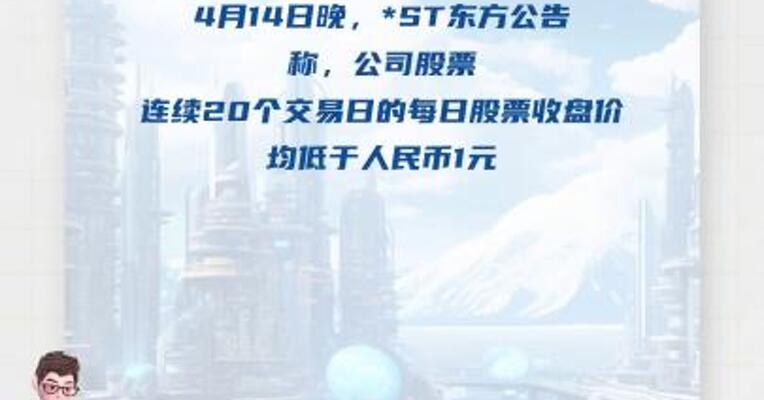 *ST东方：触及交易类强制退市情形 4月15日开市起停牌