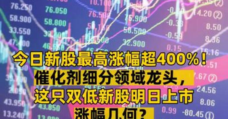 今日新股最高涨幅超400%！催化剂细分领域龙头，这只双低新股明日上市涨幅几何？