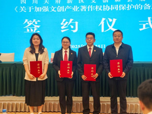 共筑版权保护防线 重庆两江新区、四川天府新区携手共建世界级文化产业走廊