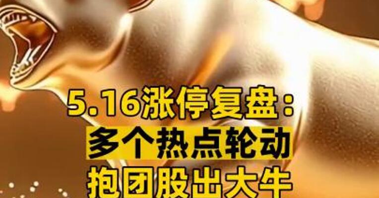 5.16涨停复盘： 多个热点轮动 抱团股出大牛
