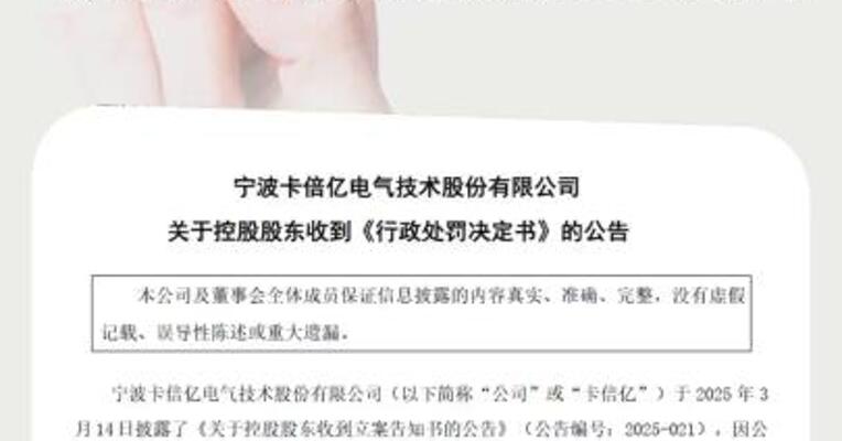 因短线交易公司可转债卡倍亿控股股东被罚80万元