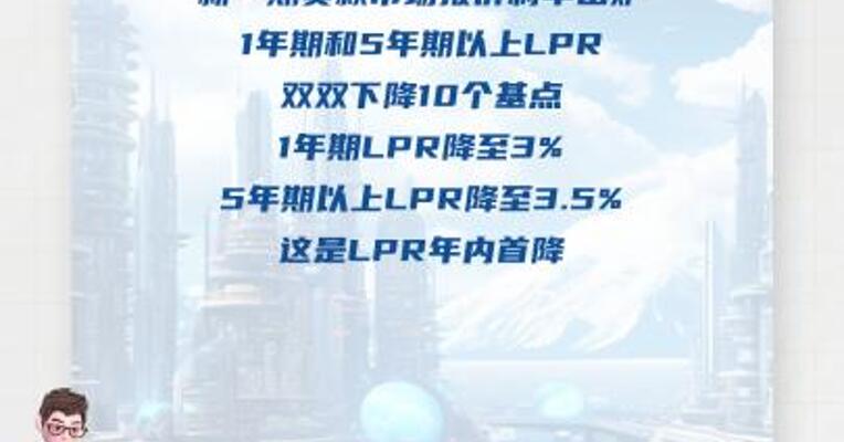 下降10个基点！LPR迎来年内首降