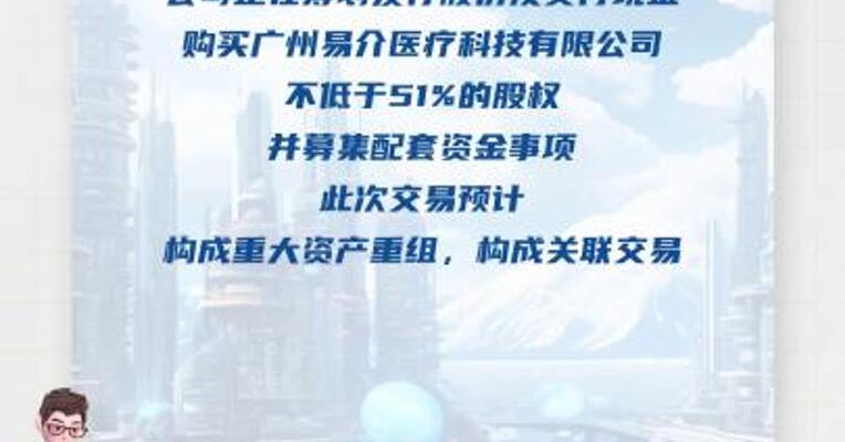 迈普医学：筹划购买易介医疗不低于51%股权