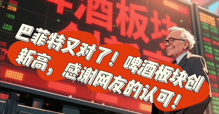巴菲特又对了！啤酒板块创新高，感谢网友的认可！#酒#啤酒#市场新高#每日经济新闻
