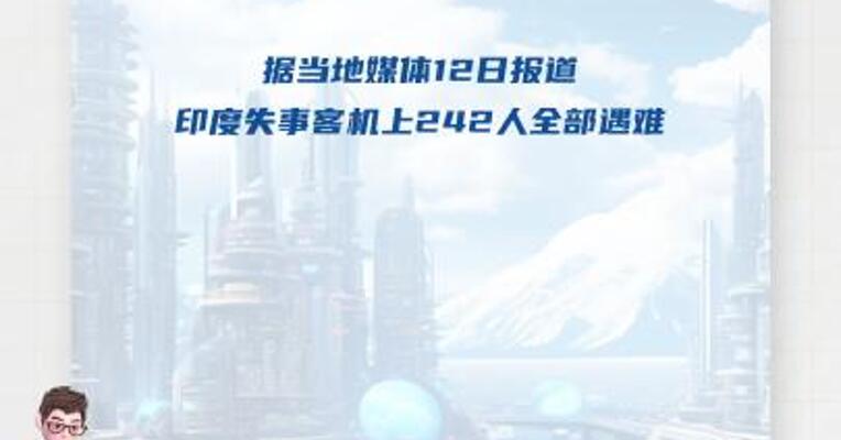 印度失事客机上242人全部遇难