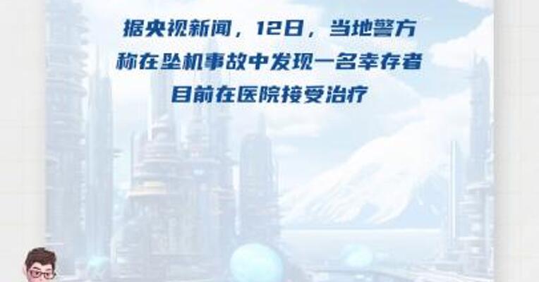 印度警方称坠机事故中发现一名幸存者