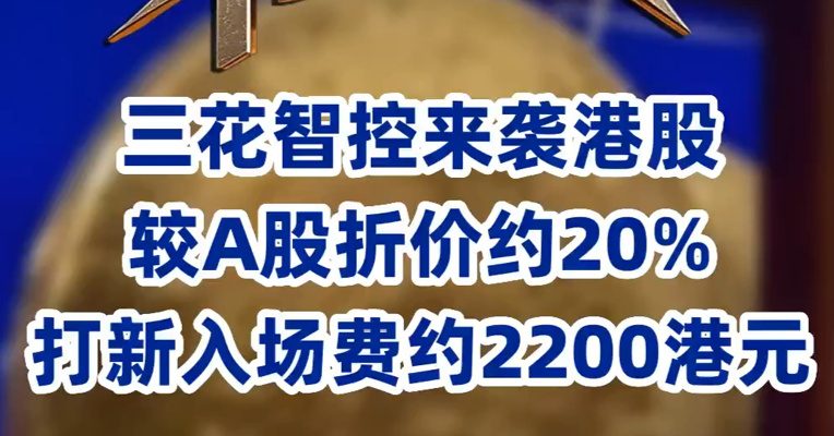 三花智控来袭港股  较A股折价约20% 打新入场费约2200港元