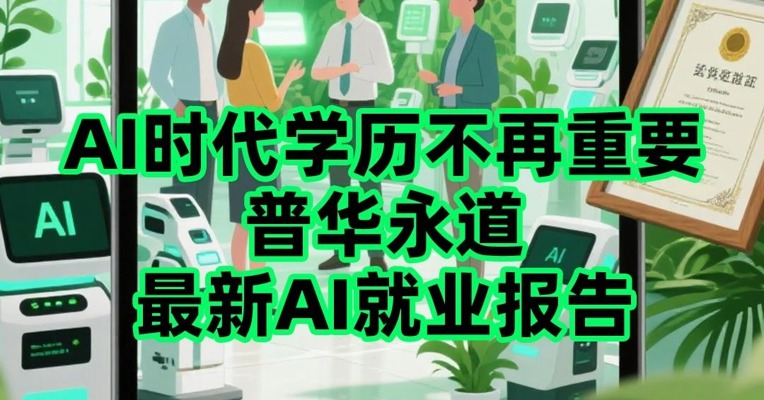 普华永道最新AI就业报告六大洞察，500强HR都传疯了