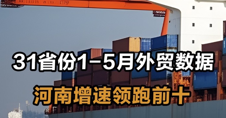 31省份1-5月外贸数据 河南增速领跑前十