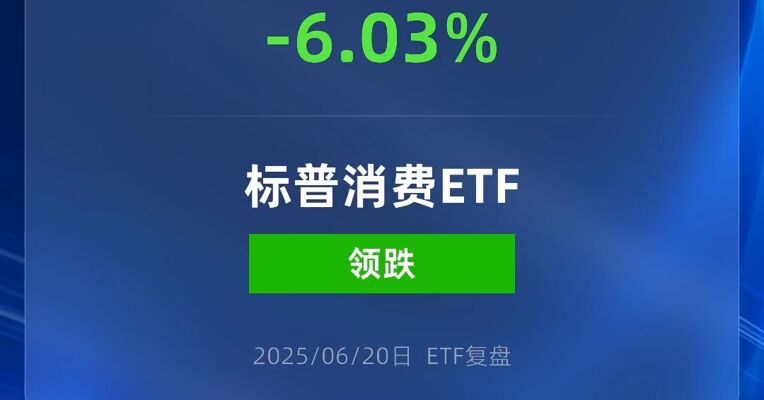 标普消费ETF跌超6%