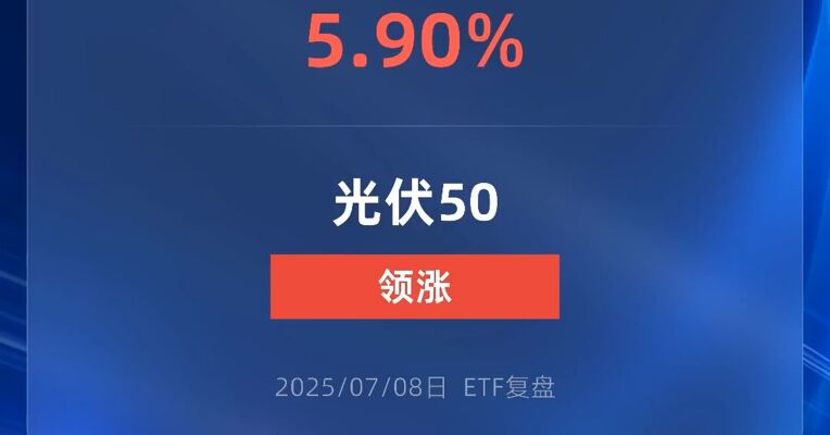 光伏50ETF大涨超5%