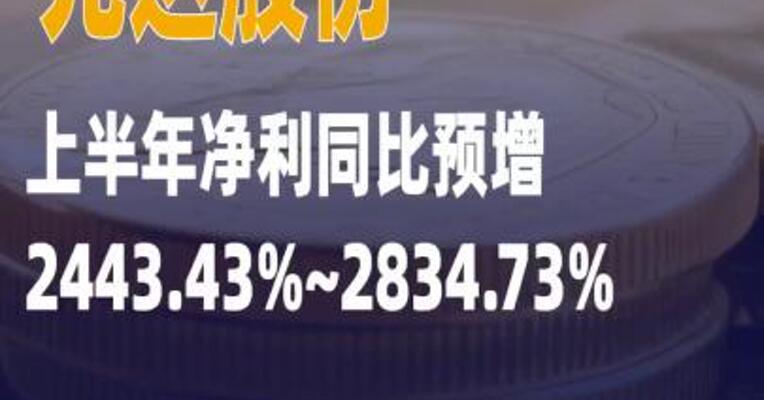 先达股份：上半年净利同比预增 2443.43%到2834.73%
