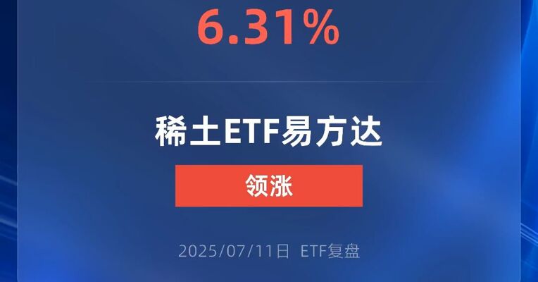 稀土ETF涨超6%