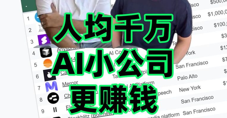 AI 小公司为什么更赚钱？