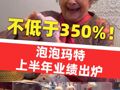 泡泡玛特预期六个月溢利增长不低于350% , 今年股价累涨194%