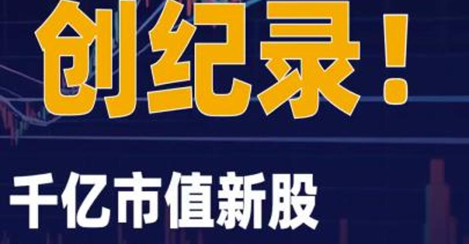 創(chuàng)紀(jì)錄！千億市值新股 上市首日大漲220%