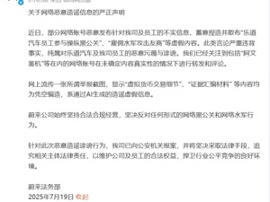 蔚来发布严正声明：已报案！