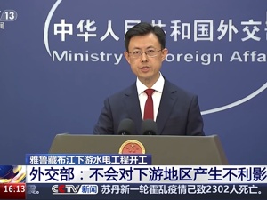 外交部：中方同有关下游国家就雅下水电工程进行了必要沟通！不会对下游地区产生不利影响