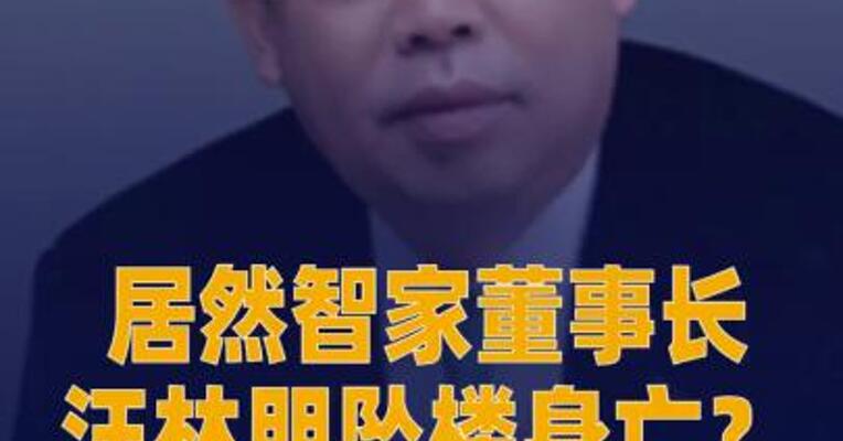 居然智家董事长汪林朋坠楼身亡？最新回应