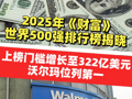 2025年《财富》世界500强排行榜揭晓，上榜门槛增长至322亿美元！沃尔玛连续第十二年成为全球最大公司