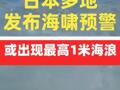 日本多地发布海啸预警  或出现最高1米海浪