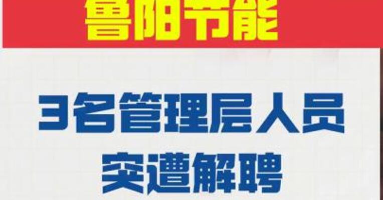 耐火纤维龙头鲁阳节能 3名管理层人员突遭解聘