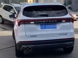 女子10万元买车摇中88888车牌，经销商证实！目击者：有二手车贩出价110万元！交警：号牌不能过户