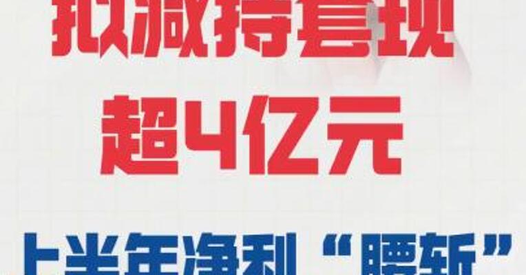 福斯特股东 拟减持套现超4亿元， 上半年净利“腰斩”